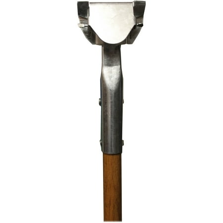 Genuine Joe, GJO02331, Dust Mop Snap-on Wood Handle, 1 Each, Natural,Silver