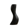 thumbnail image 1 of Jarrón ondulado con forma de flor curvada, soporte para flores, decoración sencilla para mesa. Negro M, 1 of 9