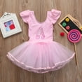 thumbnail image 4 of SUXIAN Baby Girl Outfits Toddler Leotards Ballet Bodysuit Dancewear Dress for Performance and Recital Pink 130, 4 of 7