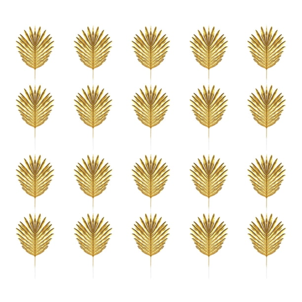 Decoración Artificial Billuyoard 20 Unids Plantas Tropical Verano Palma 44cm A00517