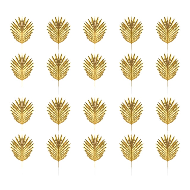 Inteprter 20 Unids Boda Artificial Decoración Falsa Plantas de Cumpleaños Tropical Verano Palma Simulación Arreglo de Imitación Decoración Sauce 44cm A00517 Inteprter HA077371-04