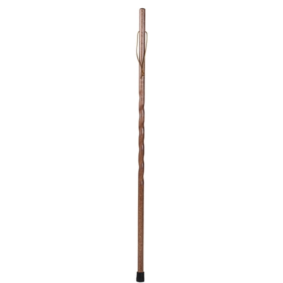 Brazos Twisted Trekker Red Oak Wood Walking Stick 55 Inch Height