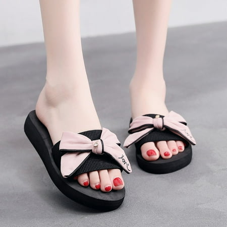 

Women Girls New Flip Flops Butterfly Flat Beach Slippers Womens Rubber Slippers Size 7 Women Slippers Size 6 Ballerina Slippers for Women Non Slip Flip Flop Slippers for Women before Christmas