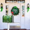 thumbnail image 5 of St. Patricks Day Shamrock Clover Welcome Mailbox Cover Magnetic Standard Size 21" x 19", Lucky Green Buffalo Plaid Decorative Post Letter Box Wrap Decor Irish Garden Yard Outdoor Decoration, 5 of 6