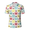 thumbnail image 2 of Daiia Cute French Bulldog Pattern Men’s Polo Shirts,Solid Deck Shirt,Classic Fit, Breathable Cotton Polo for Casual and Sport Wear-3X-Large, 2 of 7