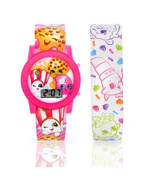 Kids' Shopkins Interchangeable Strap Flashing LCD Watch