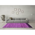 thumbnail image 3 of Ahgly Company Indoor Square Oriental Purple Modern Area Rugs, 3' Square, 3 of 4