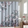 thumbnail image 4 of Madison Park Charisma Rideau de Douche en Coton Imprimé Floral Gris, 4 of 6