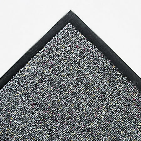 Crown Classic Nylon/Olefin Berber Wiper Mat, 48 X 72, Gray