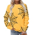 thumbnail image 1 of 2023 Chandail en Molleton Mode pour Femmes 50 % de Réduction Liquidation Chandail en Molleton Classique Imprimé Halloween Col Rond Manches Longues Ample, 1 of 4