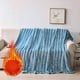 thumbnail image 1 of Manta de franela de color liso con pelo de conejo, manta para siesta, manta pesada para sofá, manta de terciopelo, 1 of 7