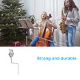 thumbnail image 3 of stanreset Support de Musique Clip de Saxophone Support Accessoire de Marche Pince à Instruments Support de Partition en Acier Pince Portable, 3 of 8