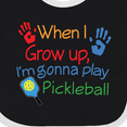 thumbnail image 4 of Inktastic Future Pickleball Player Boys or Girls Baby Bib, 4 of 4