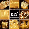 thumbnail image 2 of Warm White LED String Lights, 5m 50 LED Wire Micro String Lights Christmas Decoration String Lights AA Battery Operated for Party, Garden, Christmas, Halloween Decoration, Wedding, 2 of 5