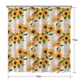 thumbnail image 5 of Waterproof Cute Sunflower Colorful Shower Curtain 72x72 Inch Boho Style Polyester Unique Shower Curtain for Bathroom Hotel Home Decor with 12 Plastic Hooks, 5 of 5