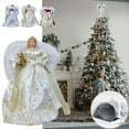 thumbnail image 1 of Fiudx Adorno para Árbol de Navidad, Vestido de Tela con Alas Rojas y Doradas, Diseño Artesanal, Decoración Festiva para El Hogar, Perfecto para Árbol o Mesa, Alegría Navideña, Juego de 1 Pieza, 1 of 2