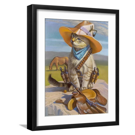 Art.com Billy The Kid Art Print by Bryan Moon, Black Frame Wall Art, 17" x 21"