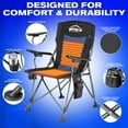 thumbnail image 5 of Pittman Outdoors Foldable Heated Camping Chair with Cup Holder, Black, 5 of 12