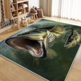 thumbnail image 2 of Living Room Area Rug 8x10 ft Green Fish Washable Non-Slip Area Rug, 3D Print Low-Pile Carpet for Bedroom, Kids Room, Nursery, Home Decor Rugs, 2 of 7