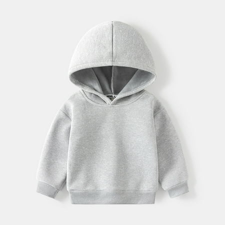 

Toddler Boys Sweatshirt Long Sleeve Solid Pullover Hoodie Tops Fall Winter Clothes