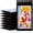 Black, variant on 100Pcs Holographic Mylar Bags, 4" x 6" Smell Proof Resealable Bags with Clear Window, Reusable Foil Pouch for Small Business and Food Storage (White