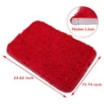 thumbnail image 2 of LELINTA Super Soft Indoor Modern Shag Area Silky Smooth Rugs Fluffy Rugs Anti-Skid Shaggy Area Rug Dining Room Home Bedroom Carpet Floor Mat, Blue/ White/ Red/ Wine Red/ Black/ Grey/ Pink, 2 of 4