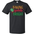 thumbnail image 3 of Inktastic Christmas Baking Spirits Bright with Green Oven Mit T-Shirt, 3 of 5