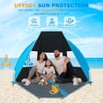 thumbnail image 3 of Carpa de playa portátil Gorich UPF 50+ con protección UV plegable, 3 of 7