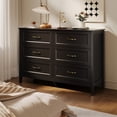 thumbnail image 6 of Asofer Bedroom Furniture Sets, Include Queen Size Bed Frame, 5-Drawer Dresser & 6-Drawer Dresser and 2 Nightstands, Black, 6 of 20