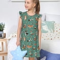 thumbnail image 4 of Balery Veterinary Clinics Camisón de princesa para niñas, pijama de algodón con mangas abullonadas, suave y bonito.-Small, 4 of 6