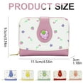 thumbnail image 3 of BinKFF Cute Fruit Prints Small Women Wallet with Zipper Coin Pocket PU Leather Compact Cash Travel Credit Card Holder for Female Ladies Teen Girls ID Window and Card Slots, 3 of 9