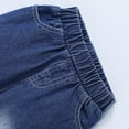 thumbnail image 4 of 4T Toddler Baby Boys Clothes Baby Boys Outfits 4-5T Boys Long Sleeve Letter Print Hooded Top Jeans Pants 2PCS Set Black, 4 of 8