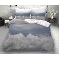 thumbnail image 1 of 3D Cielo Blanco Nube Funda de edredón Set Ropa de cama Set Funda de edredón Fundas de almohada 95 LQH, 1 of 3