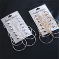 thumbnail image 5 of QIQUWOHUL 6 Pairs/set Oversized Huge Hoop Earrings For Women Exaggerated Sexy Smooth Big Circle Earing Party Gift, 5 of 5