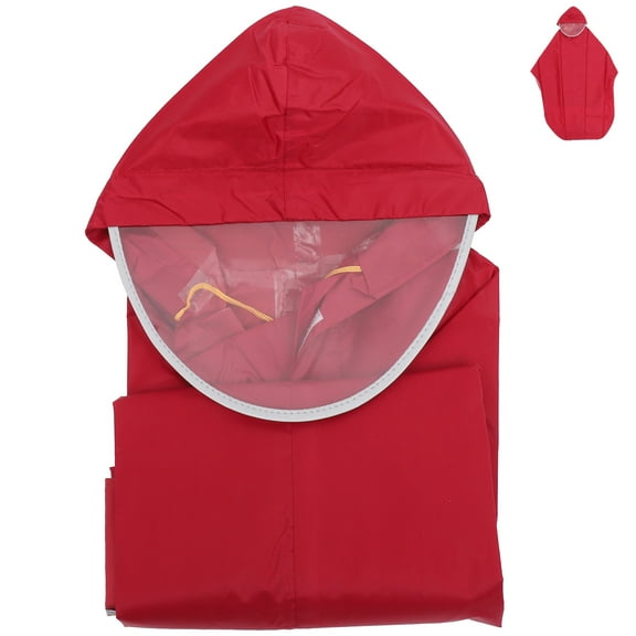 UPKOCH 1Pack Rain Ponchos For Bycycling Waterproof Windproof Tear-resistant Rosy Color Oxford Cloth PVC Unisex Design