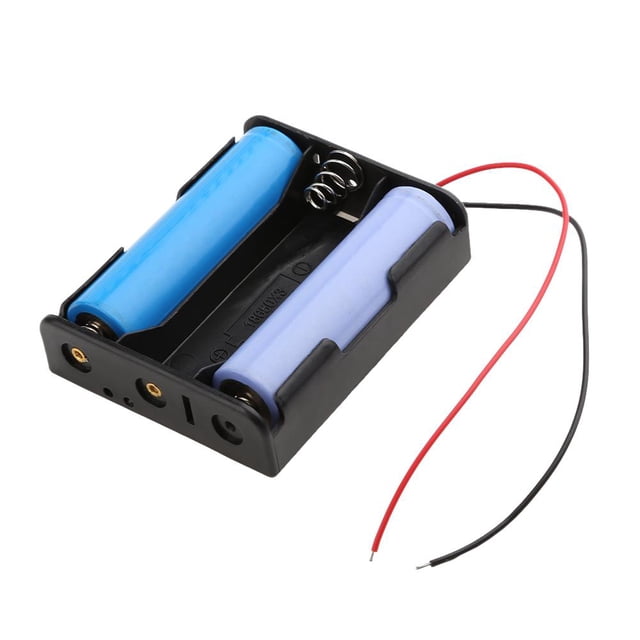 1pcs 3 Slots Plastic 18650 Batteries Storage Case Holder w/Wire Lead Pin Sywqhk Para estrenar