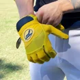 thumbnail image 3 of Guanteletas De Bateo Beisbol, Guante Adulto Amarillo Premium, 3 of 8
