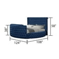 thumbnail image 3 of Maya Modern Style King Bed made with Wood in Navy, 3 of 4