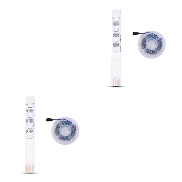 Bearachild RGB Strip Light APP Control remoto Colorido compatible con Bluetooth Infrarrojo inteligente regulable Telón de fondo LED String Wireless Type1 NO1 Bearachild CBP181221