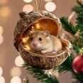 thumbnail image 6 of YOHAVEN Forest Animal Resin Ornaments Set With Mini Lights, Cute Hedgehog Raccoon And Friends In Acorn Homes, Hanging Christmas Tree Accents, Whimsical Holiday Décor Gift For Nature Lovers, 6 of 7