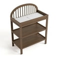 thumbnail image 4 of Graco Olivia Infant Wood Changing Table with Changing Pad, Hazelnut, 4 of 13