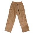 thumbnail image 5 of Mens Baggy Cargo Pants Streetwear Tactical Pants Lightweight Tapered Trousers Side Split Snap Buttons Hiking Joggers, 5 of 5