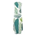 thumbnail image 5 of Lenago Hauts pour Femmes Grande Taille Chic Décontracté Robe Longue Imprimée Sans Manches à Col Rond Robes d'Été de Plage en Liquidation, 5 of 5