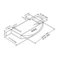 thumbnail image 3 of KOBE CHX3830SQBD-3 Brillia 30-inch Ductless Under Cabinet Range Hood, 3-Speed, 400 CFM, LED Lights, Baffle Filters, 3 of 6