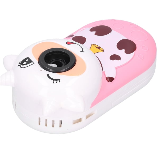 Máquina de jabón Bling Bling Soplador de burbujas a prueba de fugas tipo vaca juguetes de burbujas para niños