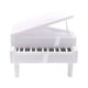 thumbnail image 1 of Alcancía con forma de piano, decoración para el hogar, pequeña alcancía artesanal, coleccionable, ahorro blanco, 1 of 5