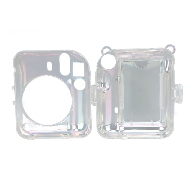 Estuche Para Cámara Instantánea, Diseño De Botón Hueco, Estuche Protector Para Mini Cámara Para PC, Transparente Con Bolsillo De Almacenamiento De Fotos Para Tomas Al Aire