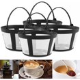 thumbnail image 1 of EcoNesxp Reusable Coffee Filter Basket 12 Cup Basket Coffee Maker Coffee Filter Basket Fits Most 12 Cup Replacement Coffee Filter Cup Basket Coffee Maker 4 Piece Cup Replacement Coffee Filter, 1 of 5