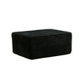 thumbnail image 3 of Ovios Oversized Ottoman Footrest for Sofa Large Plush Corduroy Pouf Ottoman Coffee Table Rectangle Floor Bench Extra Seating for Living Room, No Assembly, Black, 3 of 8