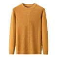 thumbnail image 4 of WELOIJEVBE Mens Sweater Men's Fashion Autumn/Winter 2024 Semi Turtleneck Slim Striped Top Pullover Sweater Sweaters for Men, 4 of 4